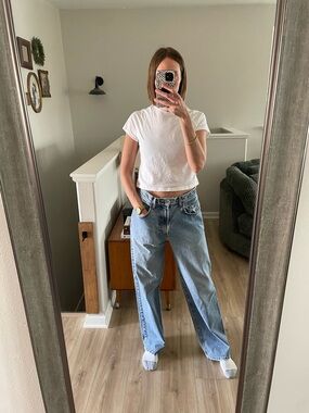 Lucky Brand Light Blue Boyfriend Jeans for Women